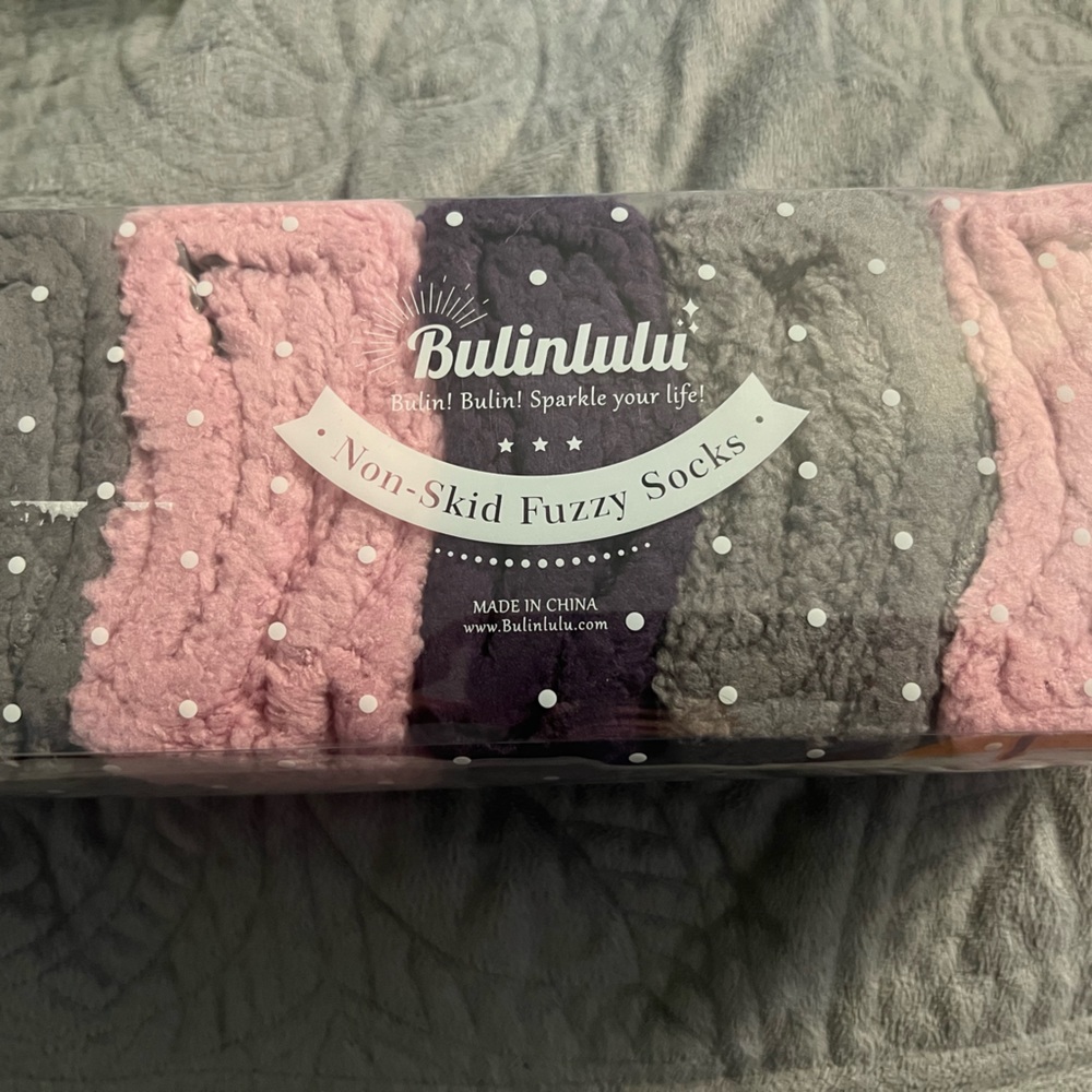 Brand New Bulinlulu Fuzzy Socks